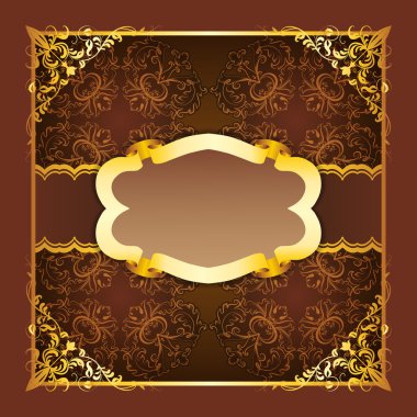 Dikişsiz süs şeritler ile Royal çerçeve