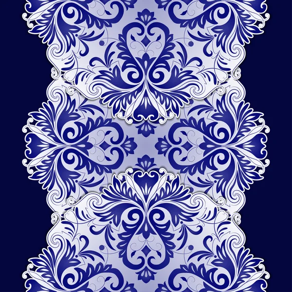 Het elegante patroon met vintage ornament — Stockvector