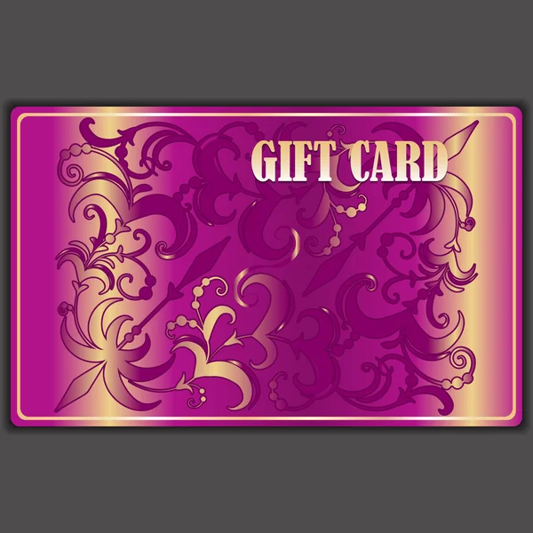 Vector cadeau coupon, kaartje — Stockvector