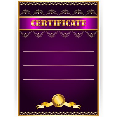 Vektör zarif şablon / sertifika