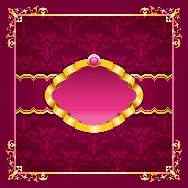 Modèle royal design de cadre pour carte de vœux — Image vectorielle
