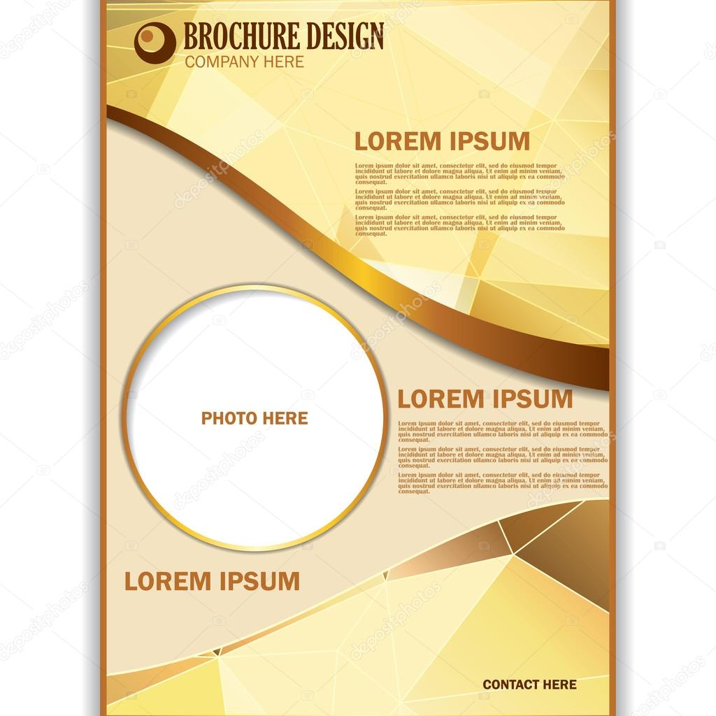 Vector presentation of business poster