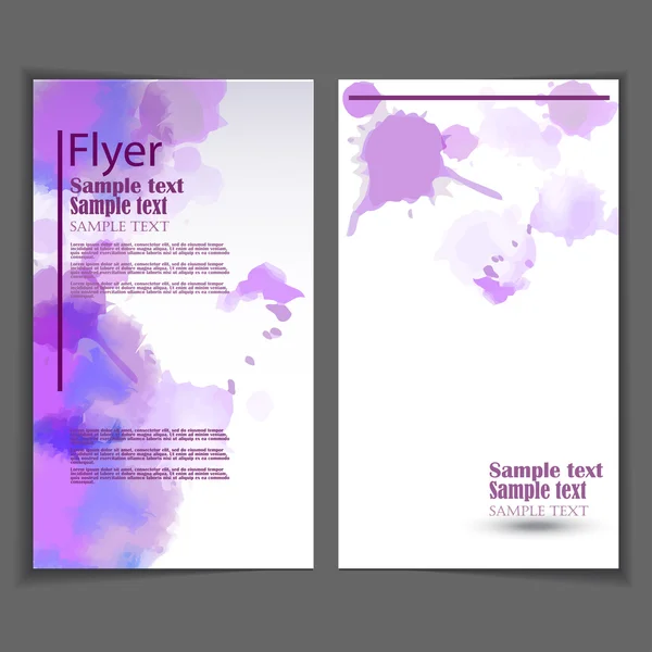 Flyer template. Business brochure for design — Stock Vector