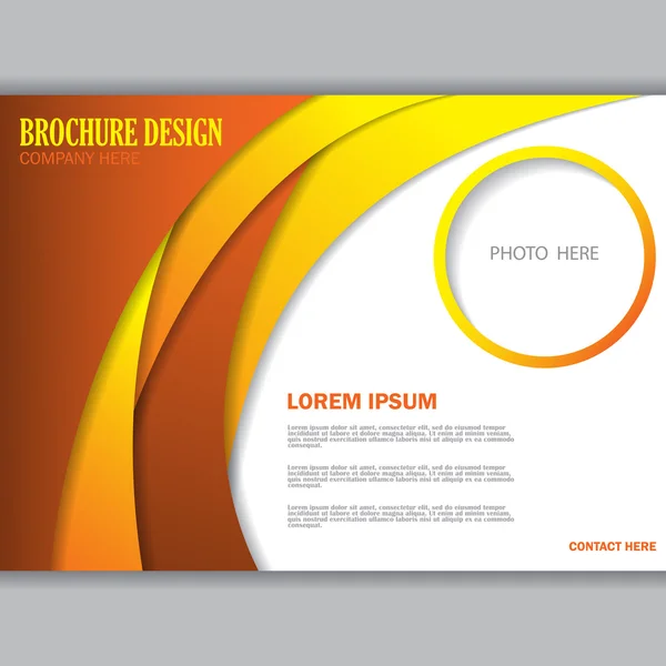 Conception de concept de fond pour brochure — Image vectorielle