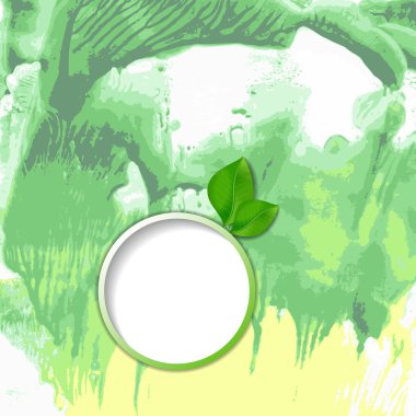 Çerçeve ile vektör suluboya modern arka plan