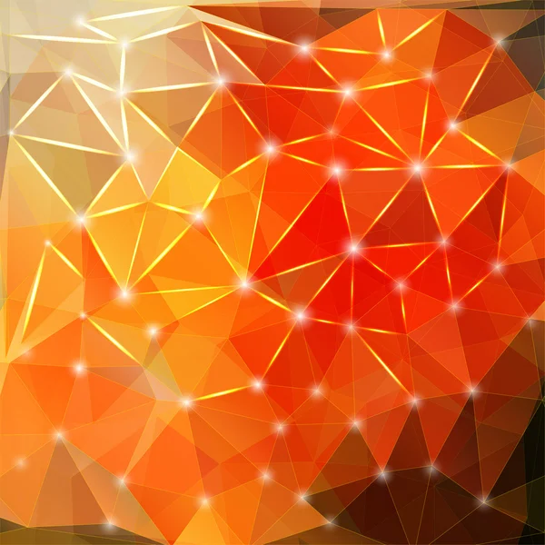 Moderne geometrische achtergrond met polygonen, crystal — Stockvector