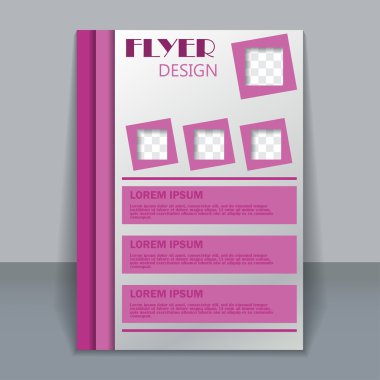 Vektör flyer şablonu tasarımı için 