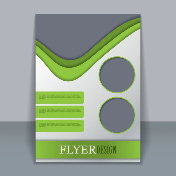 Vector flyer template for design — Stock Vector