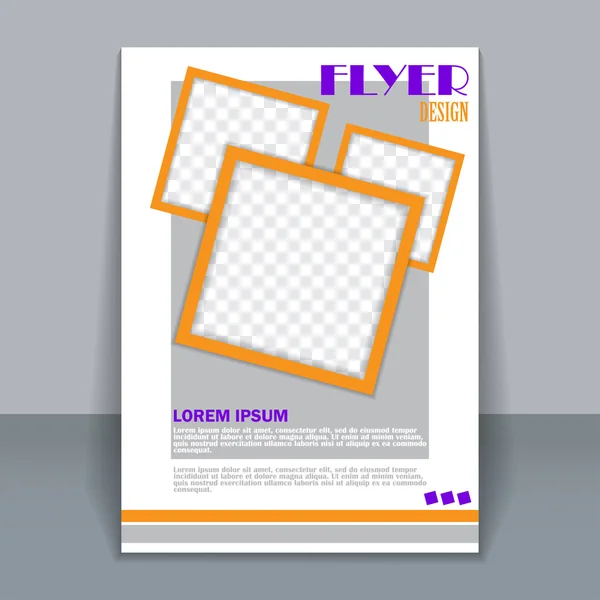 Sjabloon voor folder, zakelijke brochure voor ontwerp — Stockvector