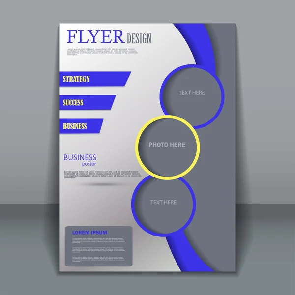 Vector flyer template for design — Stock Vector