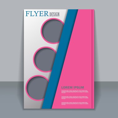 Vektör flyer şablonu tasarımı için 