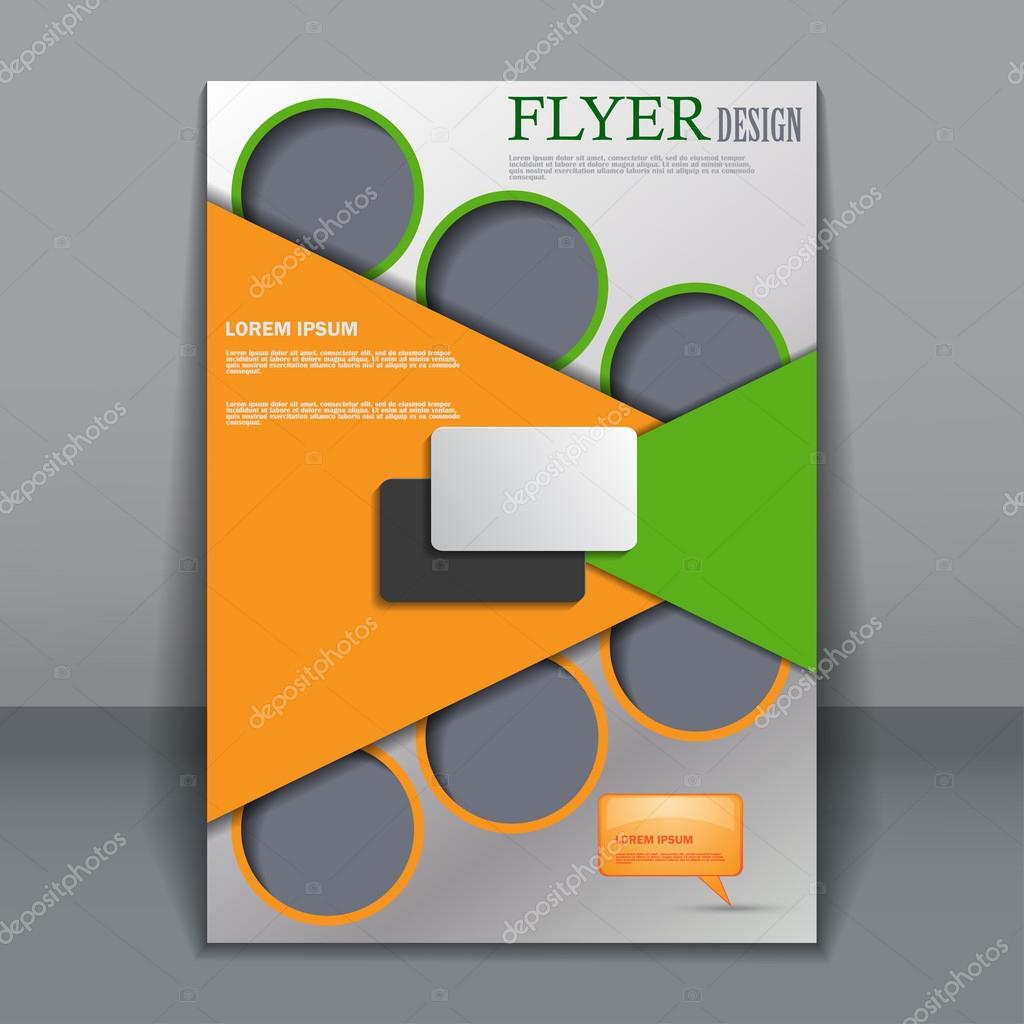 Vektor-Flyer-Vorlage für Design - Vektorgrafik: lizenzfreie With Regard To Template For Making A Flyer