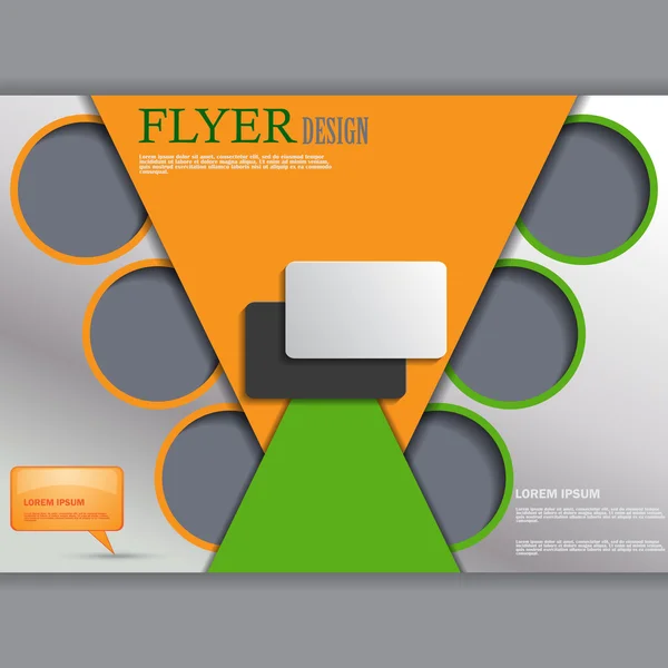 Concept de fond pour flyer horizontal — Image vectorielle