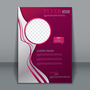 Vektör flyer şablonu tasarımı için