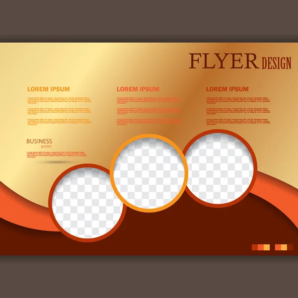 Vector flyer template for design — Stock Vector