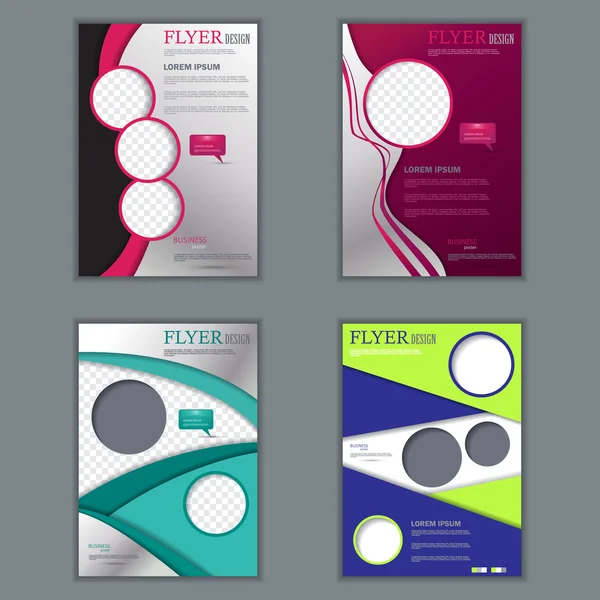 Vector set van verticale flyers voor ontwerp — Stockvector