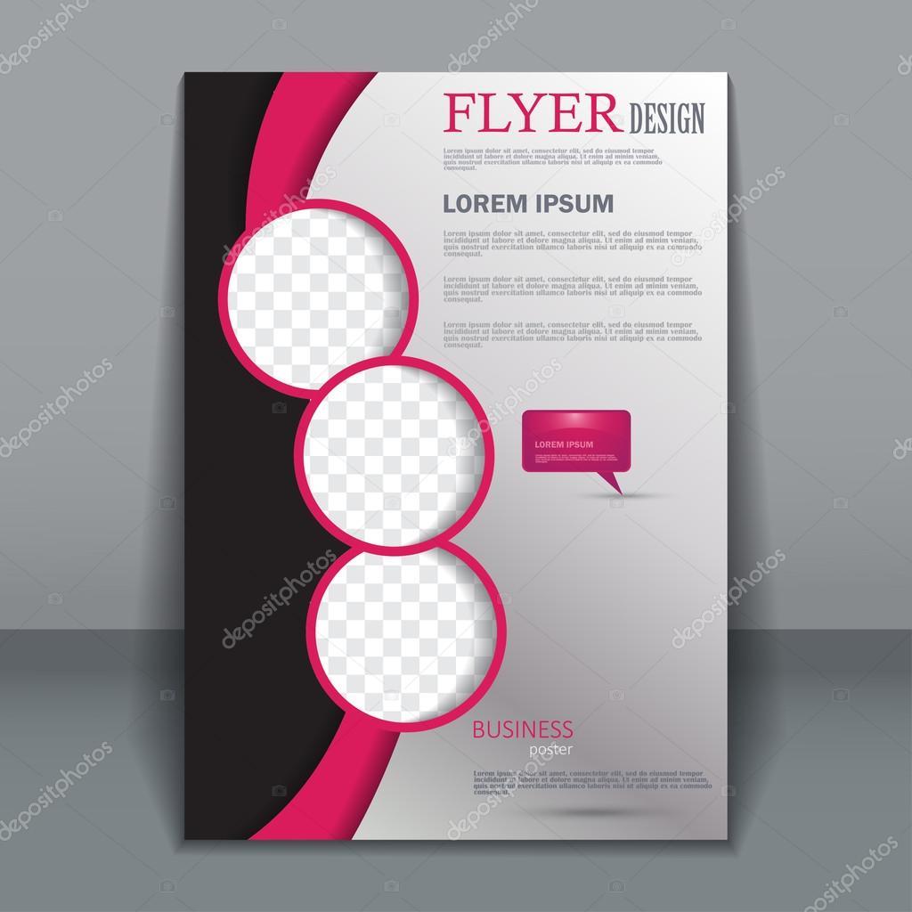 Vector flyer template for design Stock Vector Image by With Template For Making A Flyer