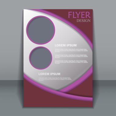Vektör flyer şablonu tasarımı için