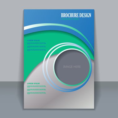 Vektör flyer şablonu tasarımı için