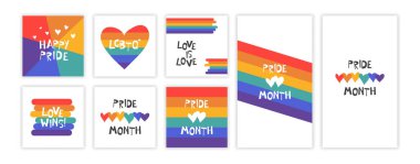 Gurur Ayı Instagram şablonu. Sosyal ağlar hikayeleri ve gönderileri için şablon