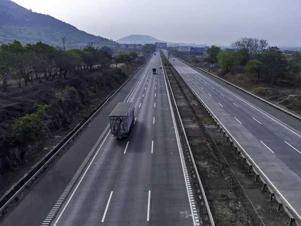 Tráfego Mumbai Pune Expressway Perto Pune Índia Expressway Oficialmente Chamada — Fotografia de Stock