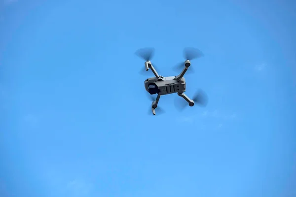 Close Shot Quadracopter Drone Hovering Camera Pune India — Stock Photo, Image