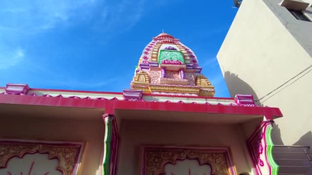 Templo Colorido Complejo Templos Kharadi Pune India — Vídeos de Stock