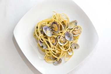 Taze istiridye spagetti