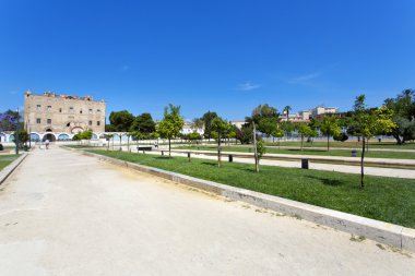 Palermo, Sicilya Zisa kalede. İtalya