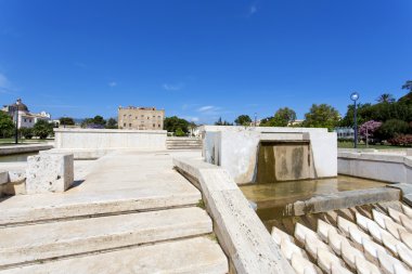 Palermo, Sicilya Zisa kalede. İtalya