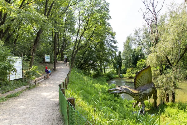 Bussolengo Verona 2019 Július Családi Látogatás Bussolengo Prehistoric Park Verona — Stock Fotó