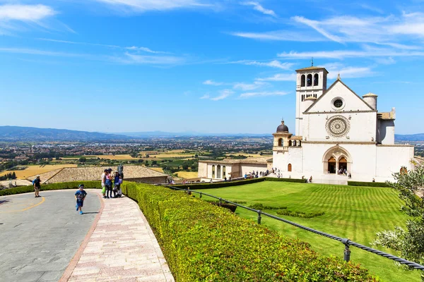 Assisi Umbria Lipca 2019 Kościół San Francesco Asyżu Umbria Włochy — Zdjęcie stockowe