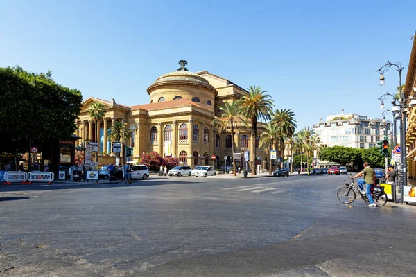 Palermo Italy June 2019 Beautiful View Teatro Massimo Vittorio Emanuele — Stock Photo, Image