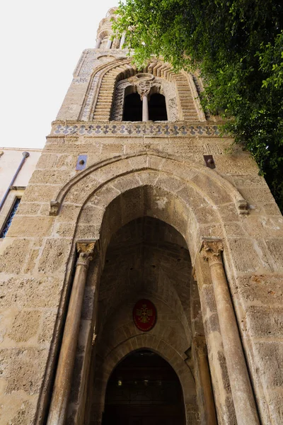 Una Hermosa Vista Palermo Iglesia Santa Maria Dell Ammiraglio Conocida — Foto de Stock