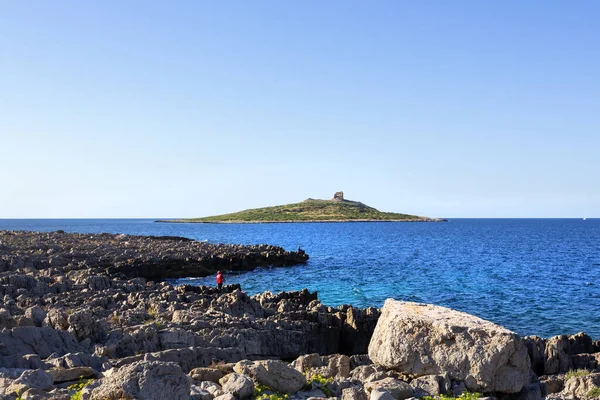 Vacker Utsikt Över Isola Delle Femmine Mycket Liten Provinsen Palermo — Stockfoto