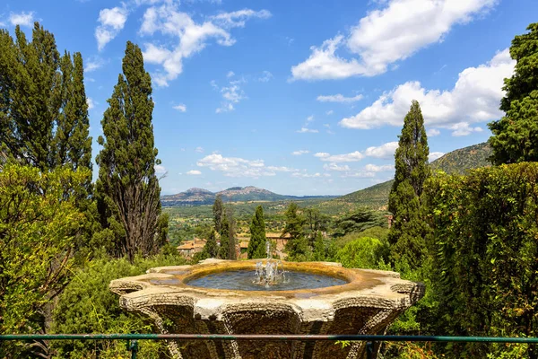 Exteriores Villa Este Tivoli Cerca Roma Maravilloso Palacio Renacentista Patrimonio — Foto de Stock