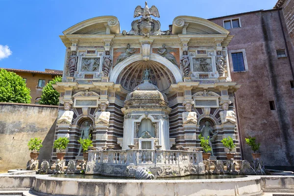 Exteriores Villa Este Tivoli Perto Roma Maravilhoso Palácio Renascentista Património — Fotografia de Stock