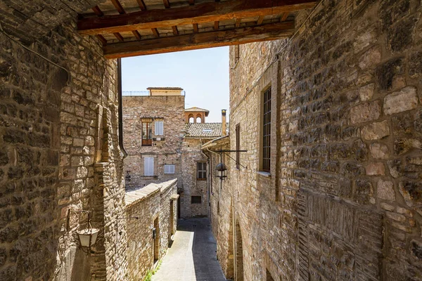 Assisi Umbrië Bezoek Aan Het Historische Stadscentrum Italië — Stockfoto