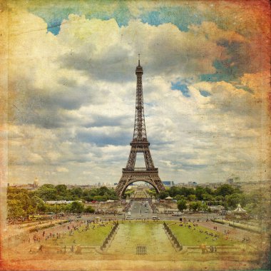 Paris 'teki Eyfel Kulesi Klasik Tarzı