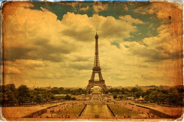 Paris 'teki Eyfel Kulesi Klasik Tarzı