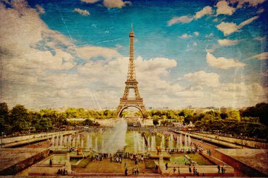 Paris 'teki Eyfel Kulesi Klasik Tarzı