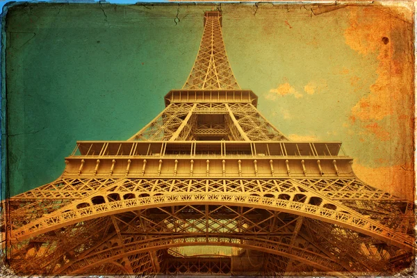 La Tour Eiffel à Paris dans un style vintage — Photo