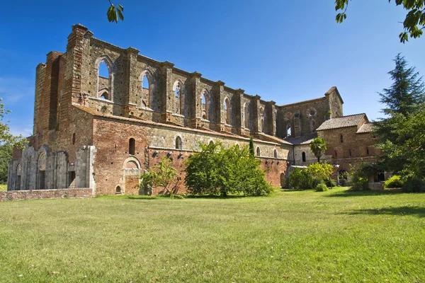 San Galgano em Toscana, Italia — Fotografia de Stock