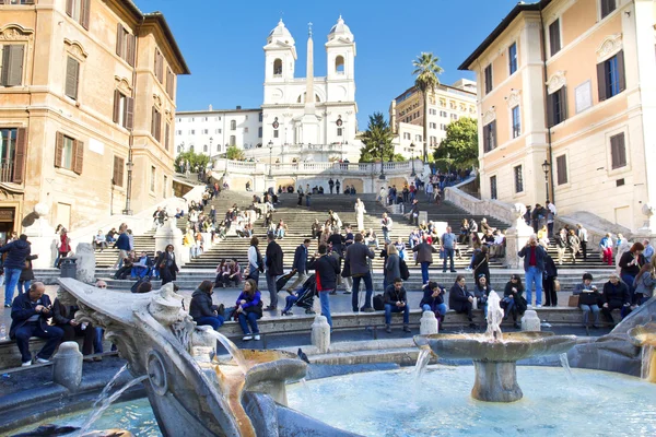 Spanish Steps at morning — Stock Photo, Image