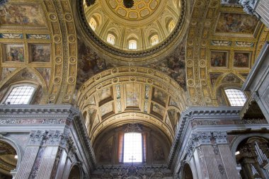 İç mekanlar ve Napoli Armeno San Gregorio kilisede ayrıntılarını, 