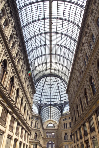 Umberto I gallery in the city of Naples — Stock Photo, Image