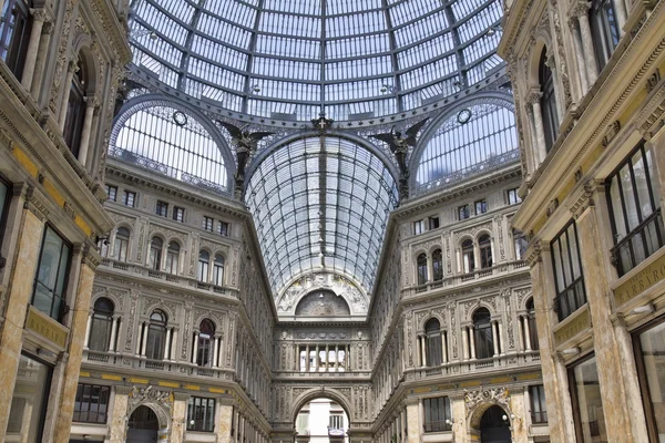 Umberto I gallery in the city of Naples — Stock Photo, Image