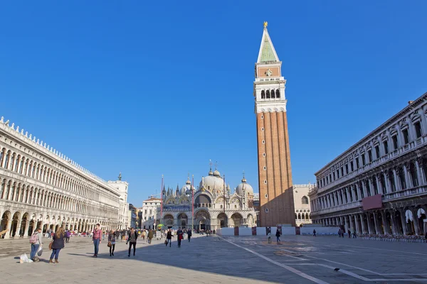 San marco náměstí v Benátkách, Itálie — Stock fotografie