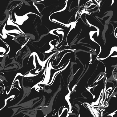 Mermer desenli, boya izli. Soyut, pürüzsüz desen. Kumaş ve kağıt üzerine baskı yapmak için tasarlandı. Suyun üzerindeki mürekkep boyası. Vektör grafikleri.