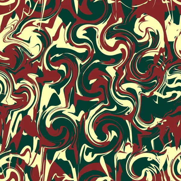Мраморный Узор Полосы Краски Абстрактный Бесшовный Шаблон Дизайн Печати Ткани — стоковый вектор